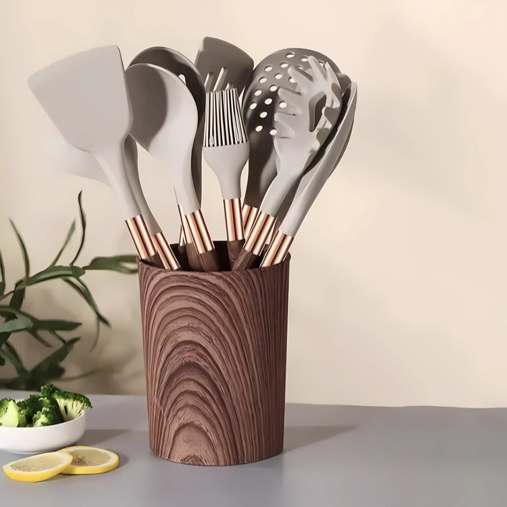 Utensilios de Cocina de Silicona de Lujo | Set de 10 Piezas