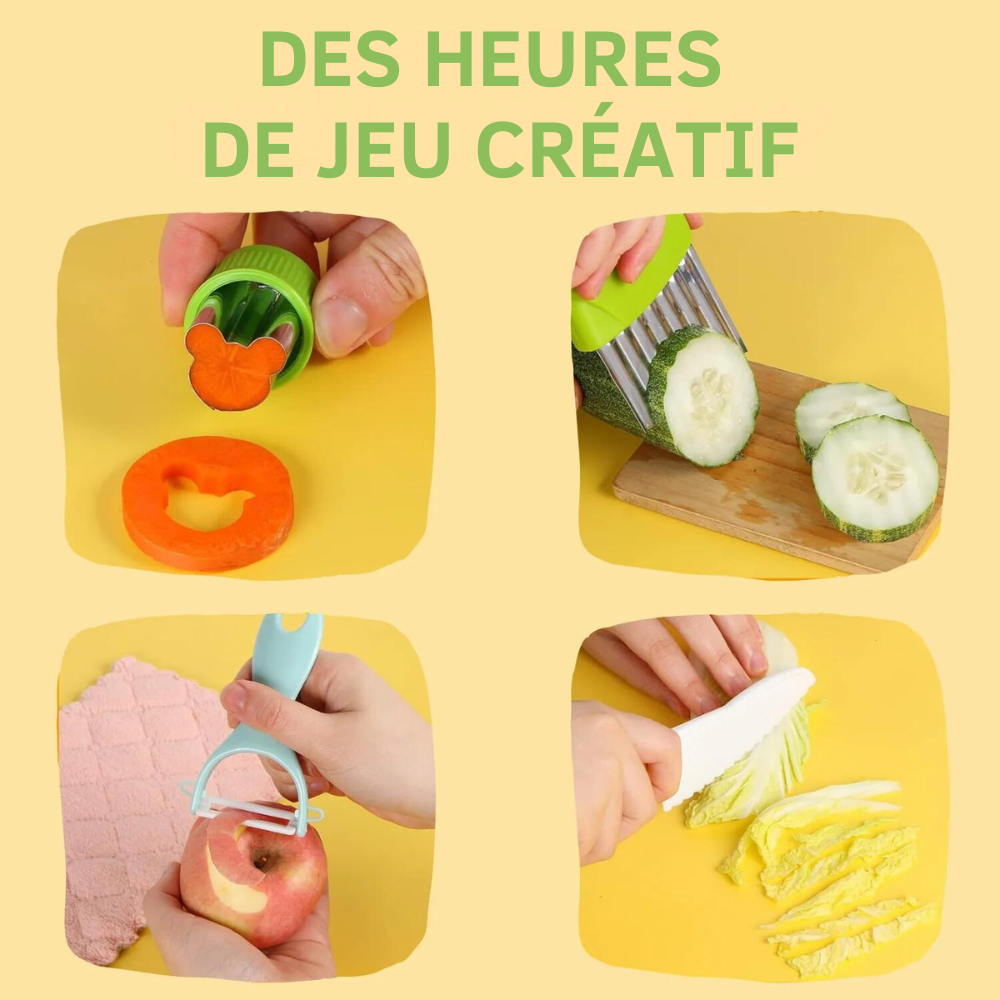 Utensilios de Cocina Seguros para Niños para Montessori (12 piezas)