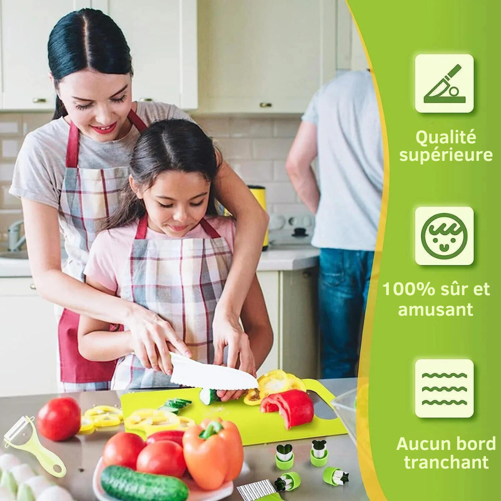 Utensilios de Cocina Seguros para Niños para Montessori (12 piezas)