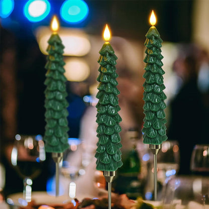 Velas LED en forma de árbol de Navidad