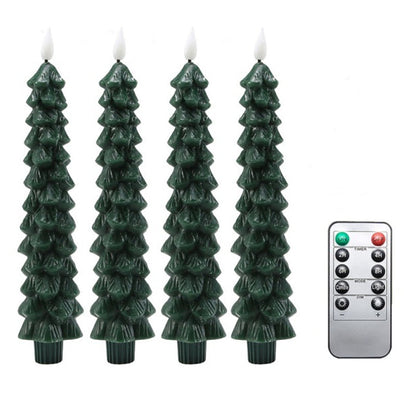 Velas LED en forma de árbol de Navidad