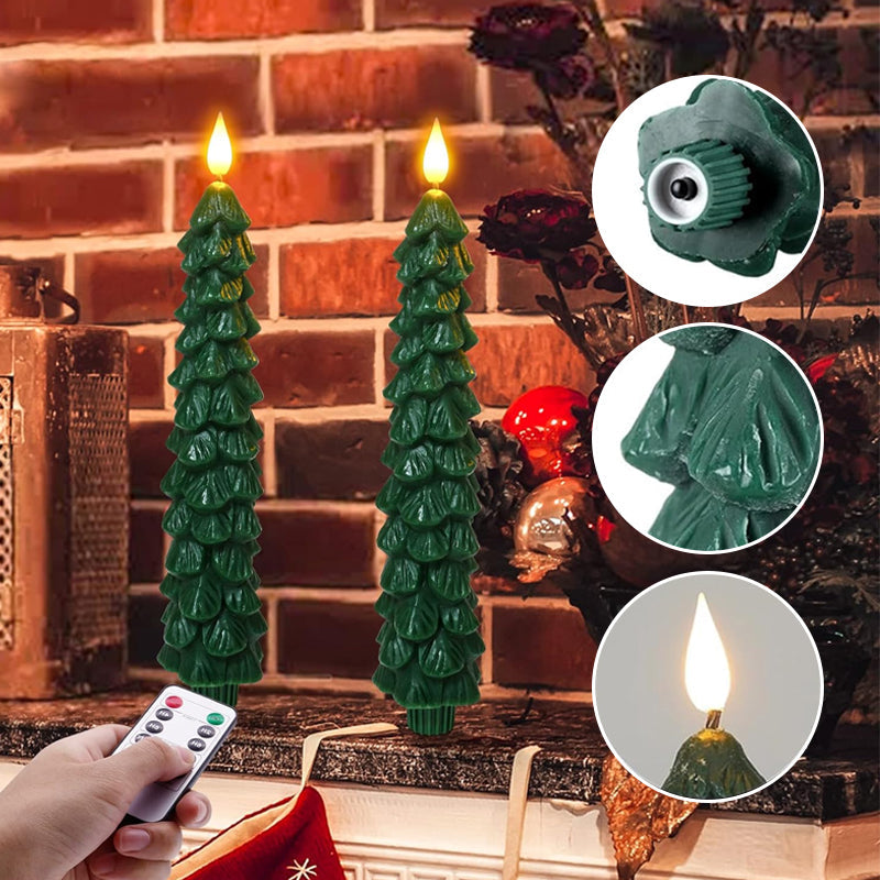 Velas LED en forma de árbol de Navidad