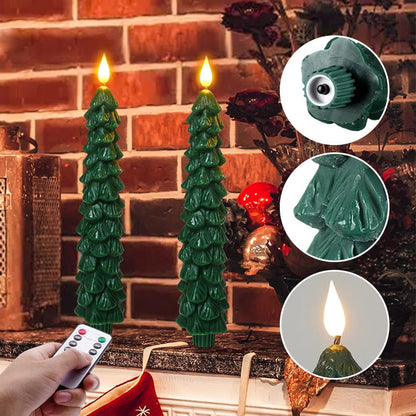 Velas LED en forma de árbol de Navidad