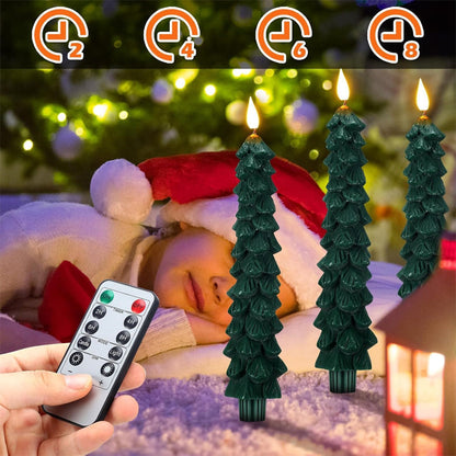 Velas LED en forma de árbol de Navidad
