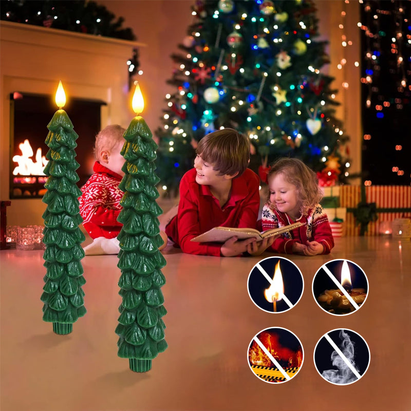 Velas LED en forma de árbol de Navidad