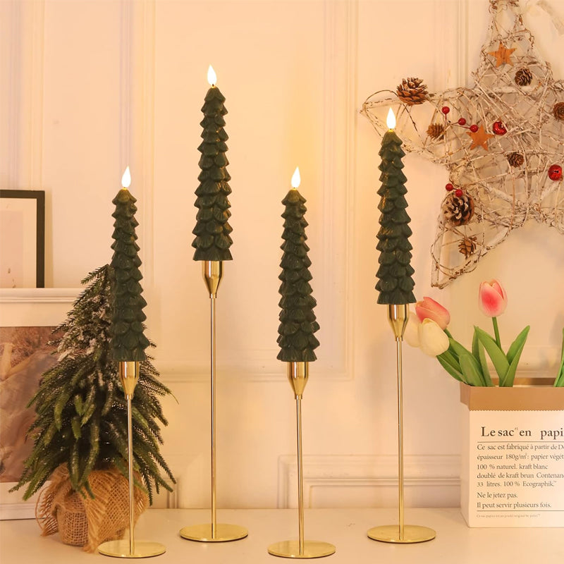 Velas LED en forma de árbol de Navidad