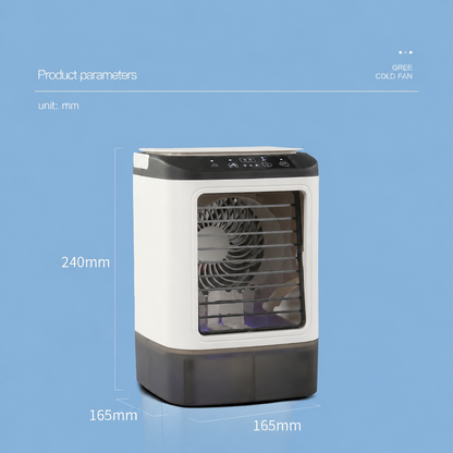 Ventilador de Aire Acondicionado Portátil Unisex con Caja de Hielo