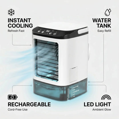 Ventilador de Aire Acondicionado Portátil Unisex con Caja de Hielo