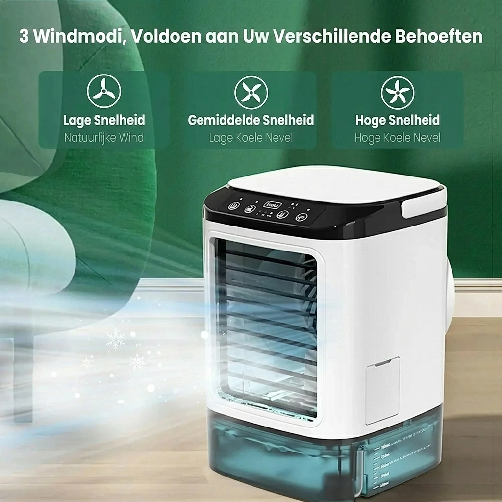Ventilador de Enfriamiento Compacto con Humidificador