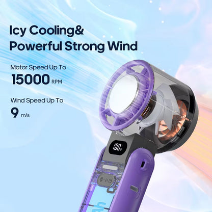 Ventilador Turbo Portátil con Refrigeración Semiconductora para Frescura Instantánea