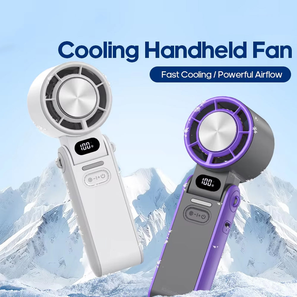 Ventilador Turbo Portátil con Refrigeración Semiconductora para Frescura Instantánea