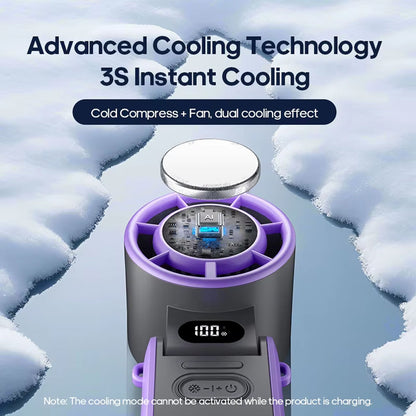 Ventilador Turbo Portátil con Refrigeración Semiconductora para Frescura Instantánea
