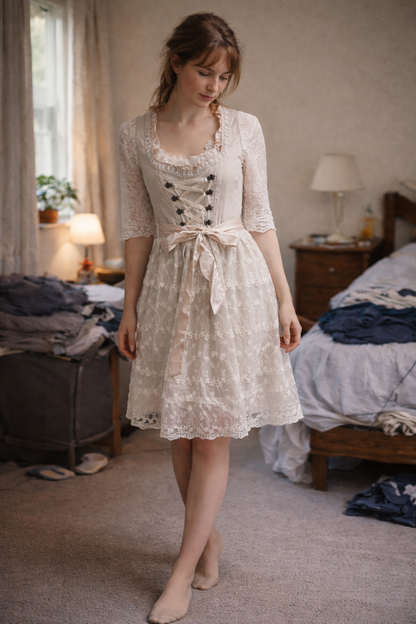 Vestido Dirndl para Mujer VierraSol con Cuerpo Laced para Oktoberfest