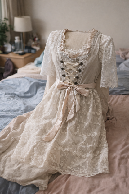 Vestido Dirndl para Mujer VierraSol con Cuerpo Laced para Oktoberfest