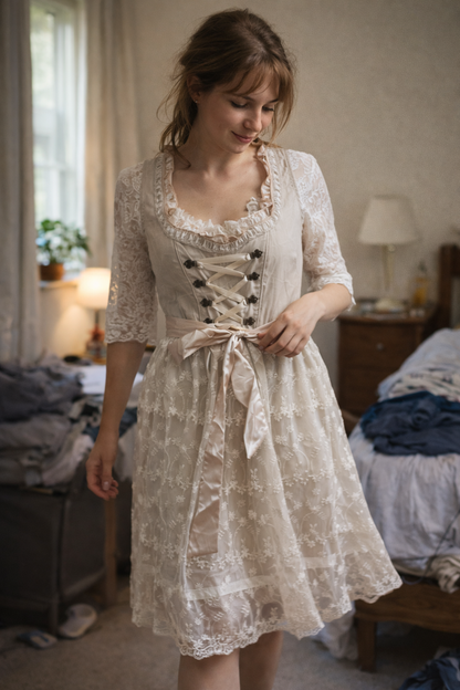 Vestido Dirndl para Mujer VierraSol con Cuerpo Laced para Oktoberfest