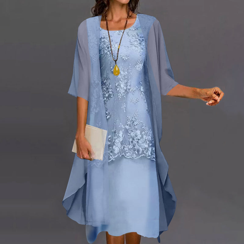 Vestido elegante de dos piezas para fiesta y uso diario