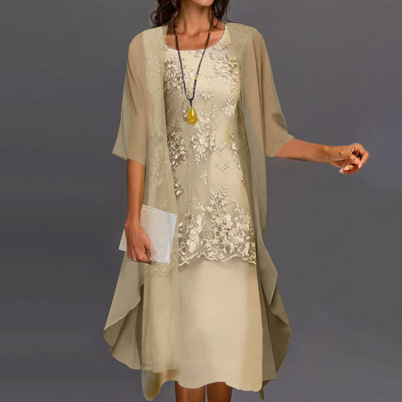 Vestido elegante de dos piezas para fiesta y uso diario