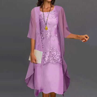 Vestido elegante de dos piezas para fiesta y uso diario