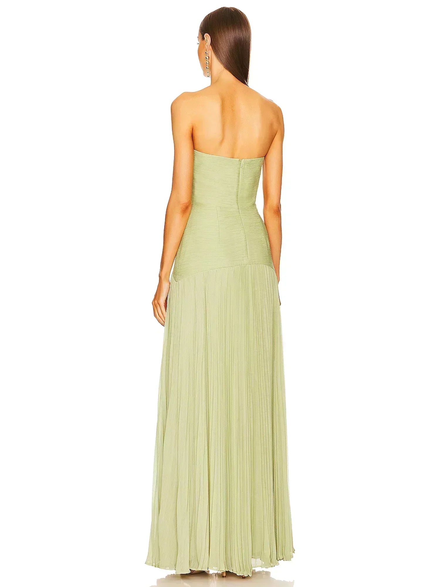 Vestido Largo Verde Flowy