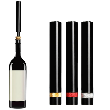 VierraSol | Abrebotellas de Vino WineLuxe con Presión de Aire – Acero Inoxidable y Diseño Ergonómico