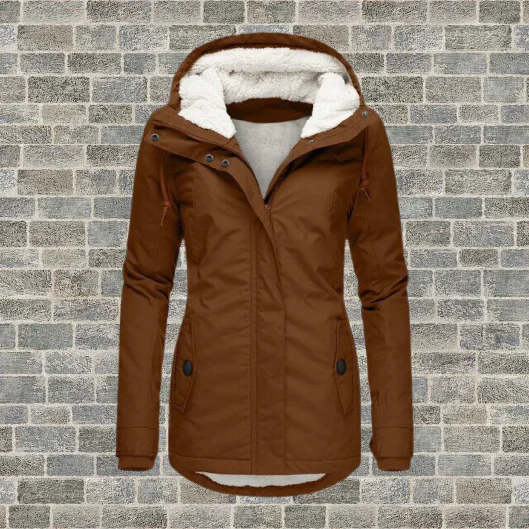 VierraSol | Abrigo Elegante con Capucha para Invierno y Otoño