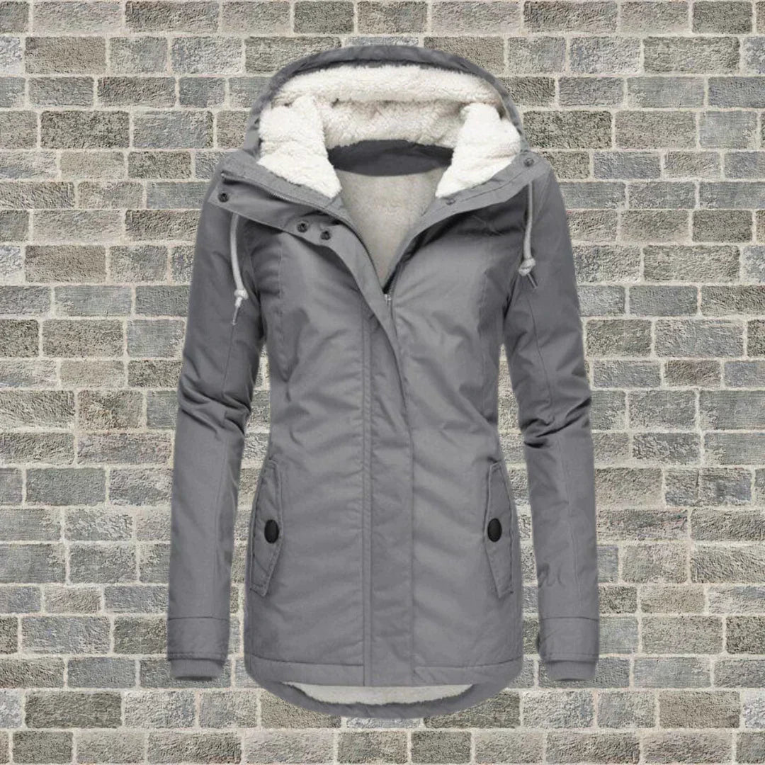VierraSol | Abrigo Elegante con Capucha para Invierno y Otoño