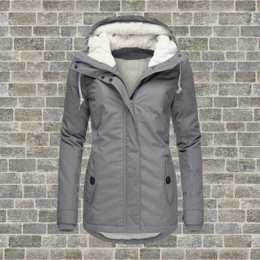 VierraSol | Abrigo Elegante con Capucha para Invierno y Otoño