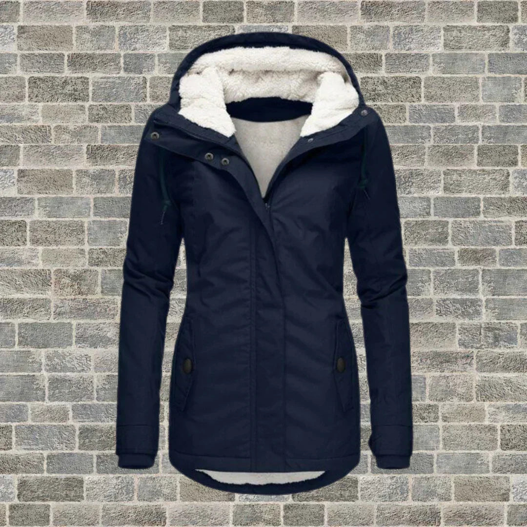 VierraSol | Abrigo Elegante con Capucha para Invierno y Otoño