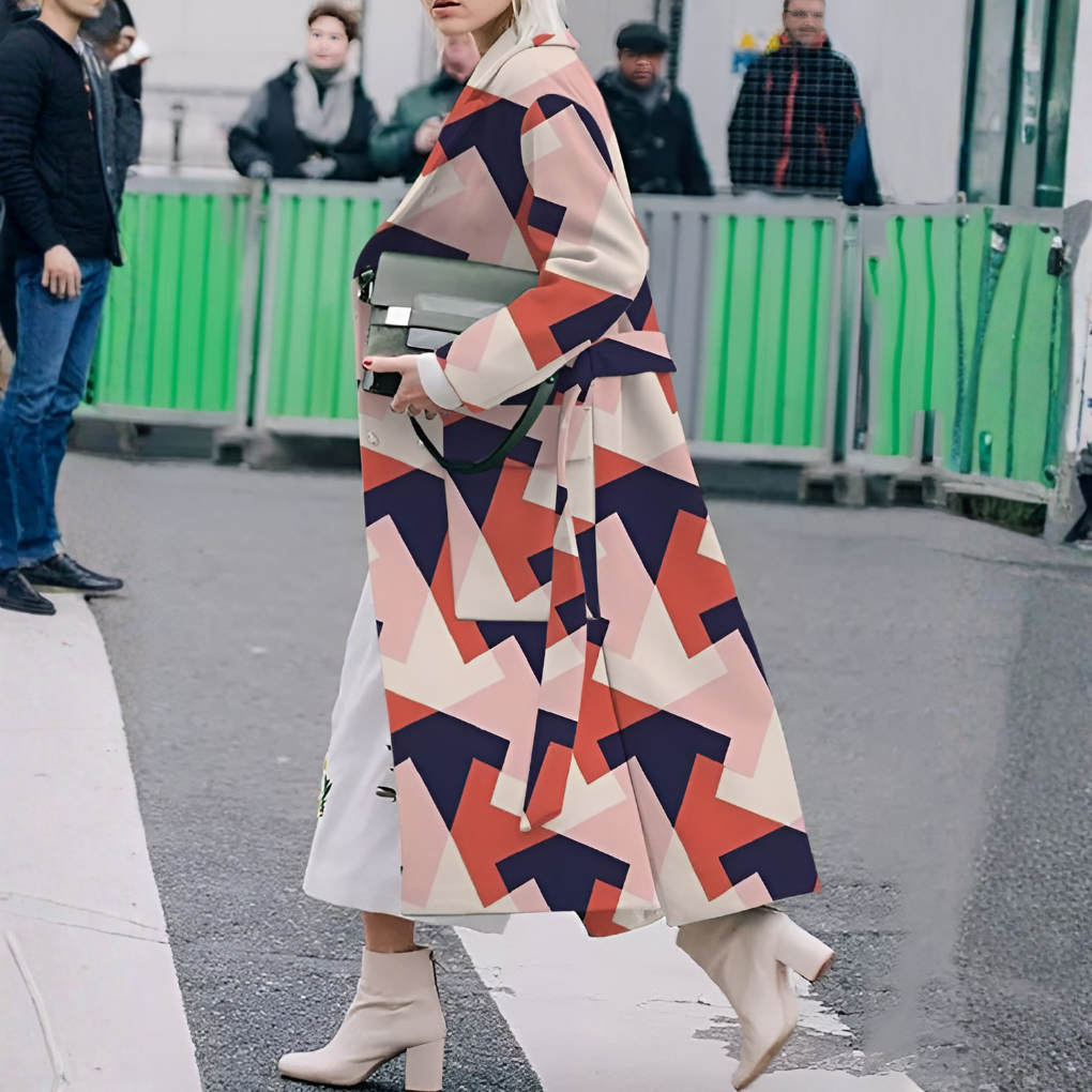 VierraSol | Abrigo Trench Largo de Botones para Mujer