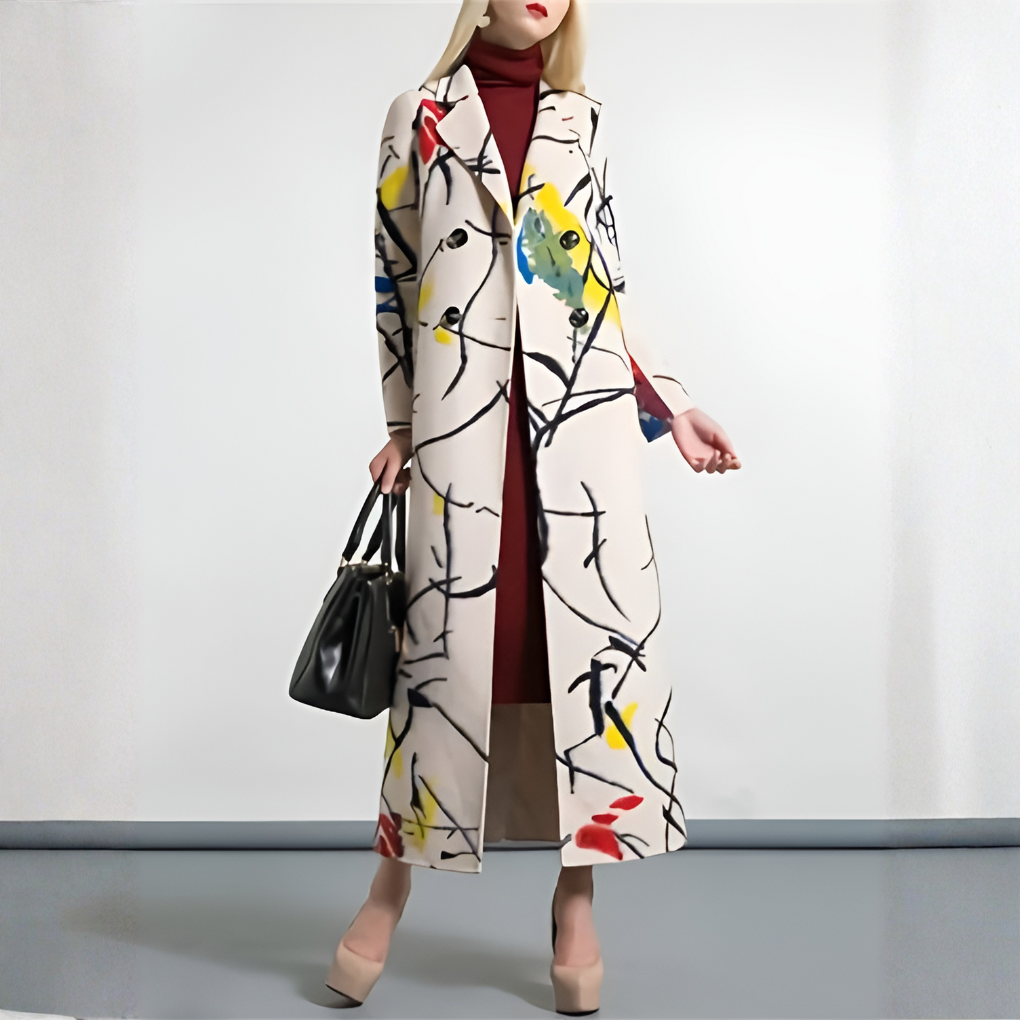 VierraSol | Abrigo Trench Largo de Botones para Mujer