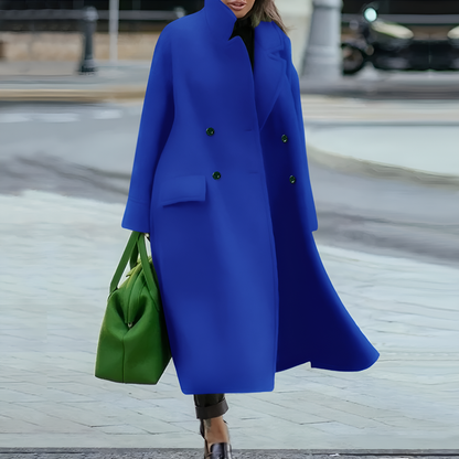 VierraSol | Abrigo Trench Largo de Botones para Mujer