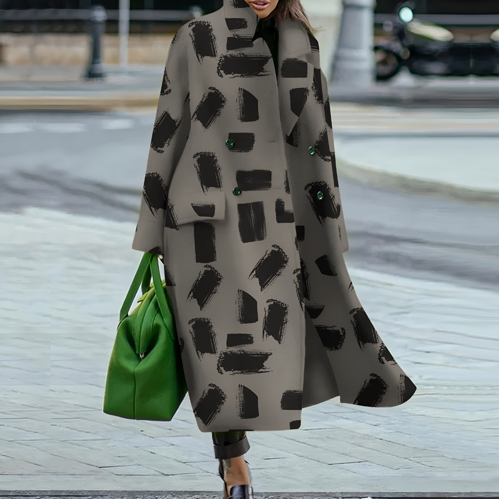 VierraSol | Abrigo Trench Largo de Botones para Mujer