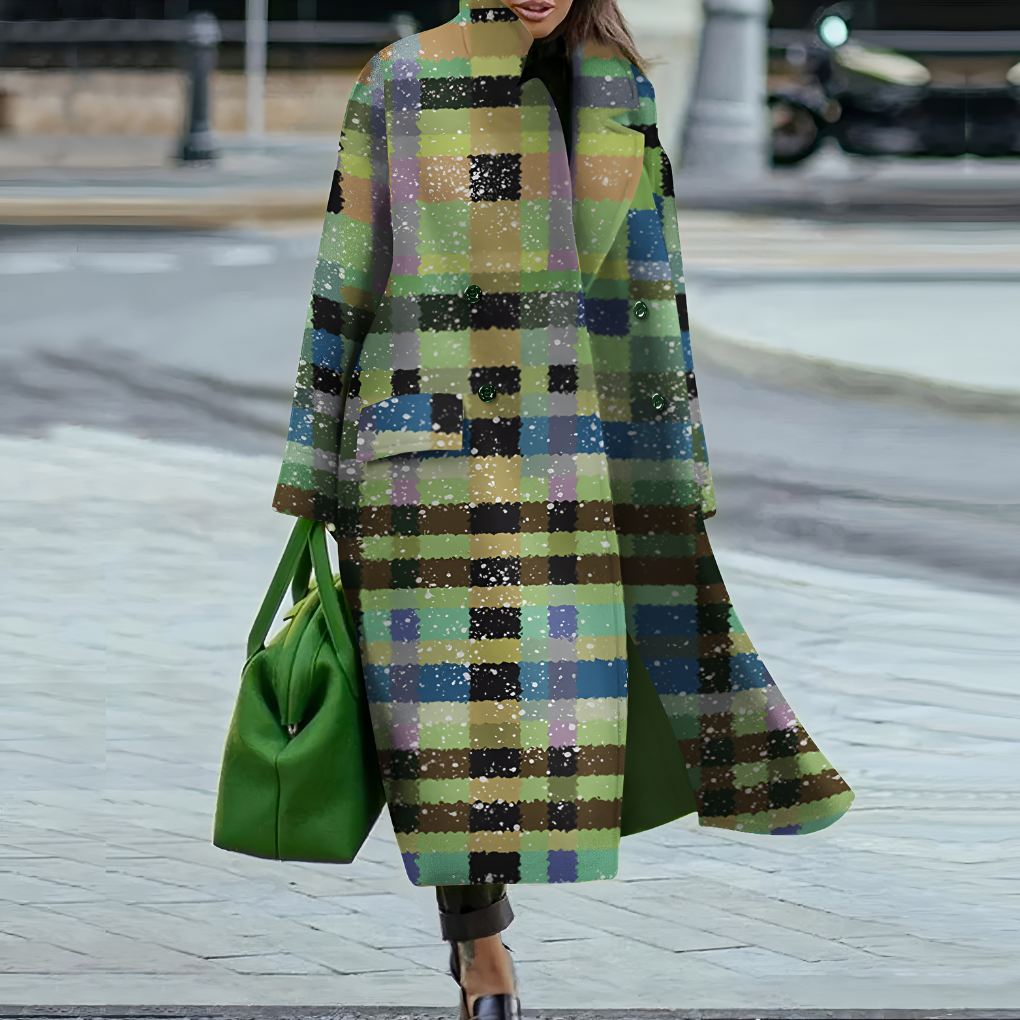 VierraSol | Abrigo Trench Largo de Botones para Mujer