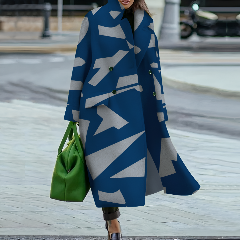VierraSol | Abrigo Trench Largo de Botones para Mujer