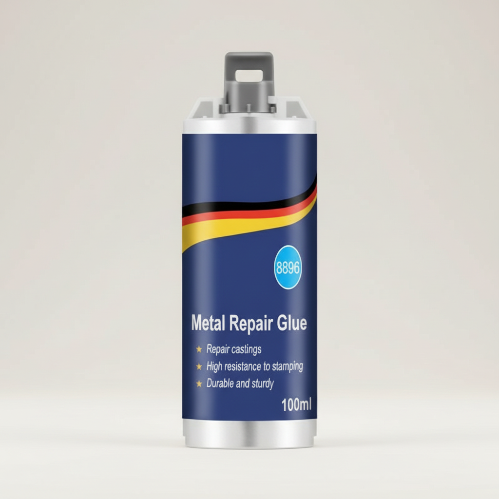 VierraSol | Adhesivo de Reparación de Metal de Alto Rendimiento | Adhesivo Industrial para Hierro Fundido, Acero y Aluminio | Resistente al Calor y al Agua | Kit de Reparación de Metal Líquido de 100ml | Plata