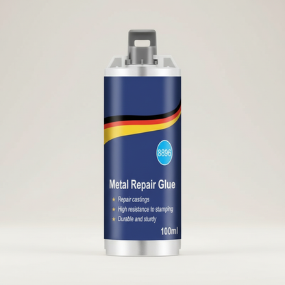 VierraSol | Adhesivo de Reparación de Metal de Alto Rendimiento | Adhesivo Industrial para Hierro Fundido, Acero y Aluminio | Resistente al Calor y al Agua | Kit de Reparación de Metal Líquido de 100ml | Plata