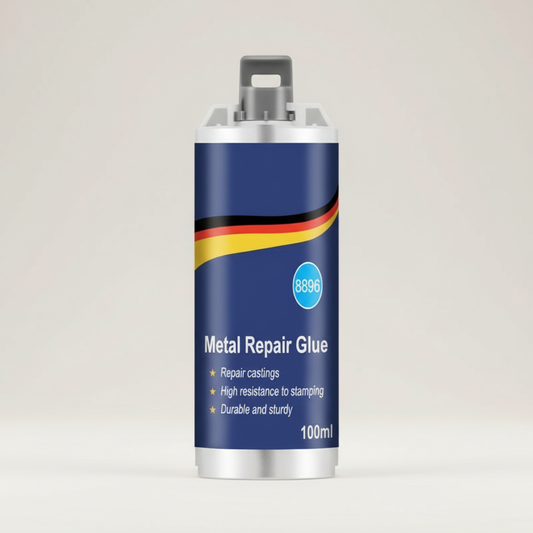 VierraSol | Adhesivo de Reparación de Metal de Alto Rendimiento | Adhesivo Industrial para Hierro Fundido, Acero y Aluminio | Resistente al Calor y al Agua | Kit de Reparación de Metal Líquido de 100ml | Plata