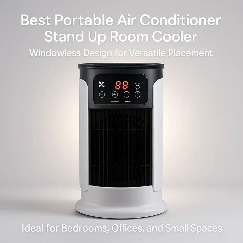 VierraSol | Aire Acondicionado Portátil | Sin Ventanas, Eficiente Energéticamente y Ideal para Uso en Oficina en Casa y Residencias Universitarias