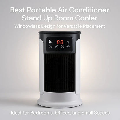 VierraSol | Aire Acondicionado Portátil | Sin Ventanas, Eficiente Energéticamente y Ideal para Uso en Oficina en Casa y Residencias Universitarias