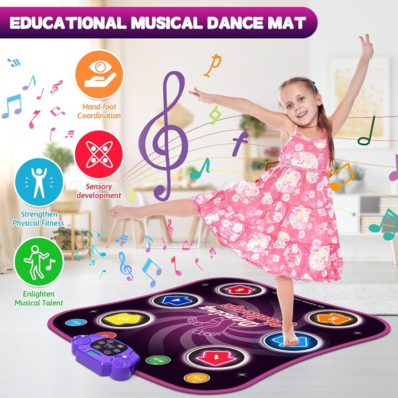 VierraSol | Alfombra de Baile Interactiva con 5 Niveles de Diversión y Desafíos para Niños
