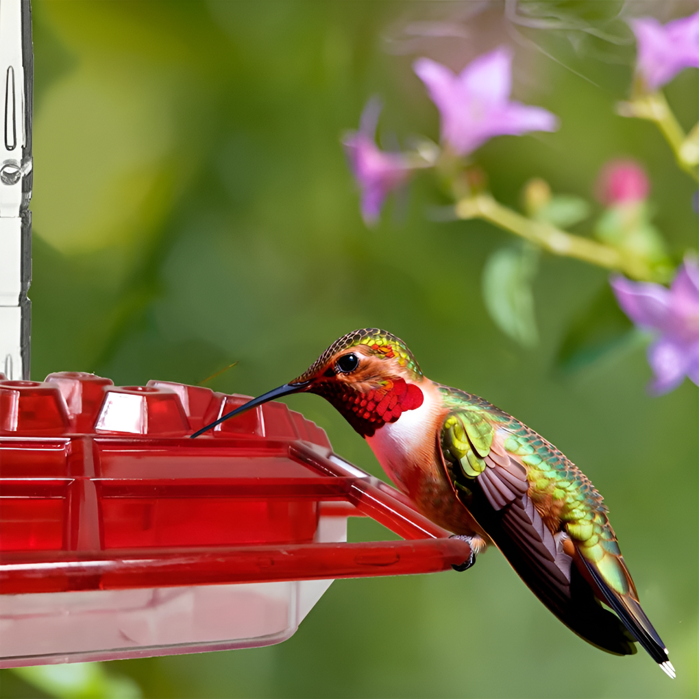 VierraSol | Alimentador de Colibríes con Moat Antibacteriano Incorporado