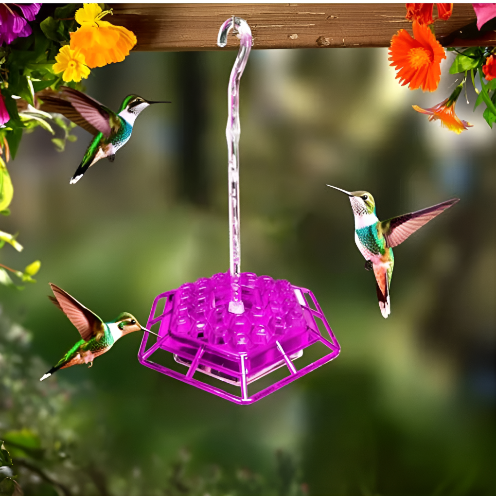 VierraSol | Alimentador de Colibríes con Moat Antibacteriano Incorporado