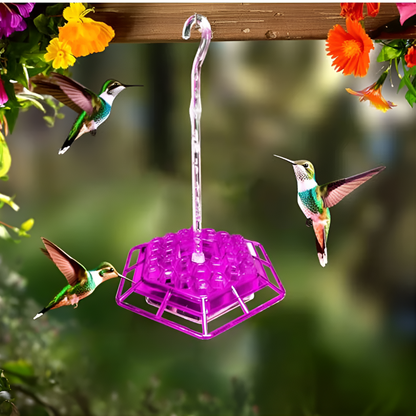 VierraSol | Alimentador de Colibríes con Moat Antibacteriano Incorporado