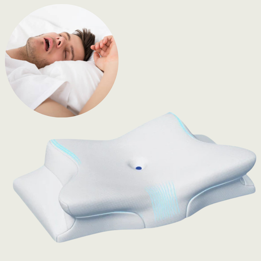 VierraSol | Almohada Antisnore | Soporte Ergonómico para Cuello y Cabeza | Blanca