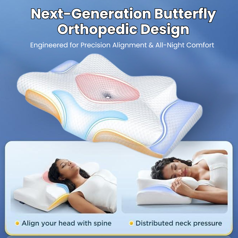 VierraSol | Almohada Antisnore | Soporte Ergonómico para Cuello y Cabeza | Blanca