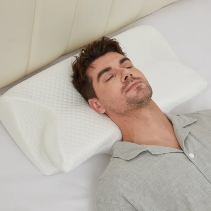 VierraSol | Almohada Antisnore | Soporte Ergonómico para Cuello y Cabeza | Blanca