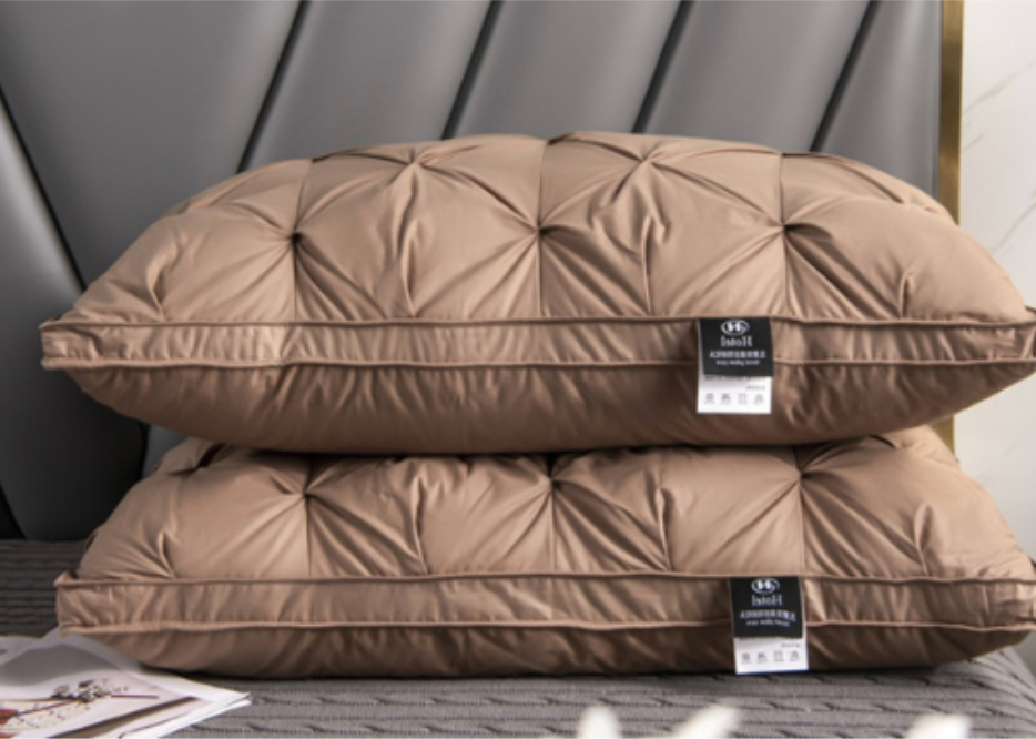 VierraSol | Almohada de Plumas con Diseño Acolchado para la Comodidad del Sueño