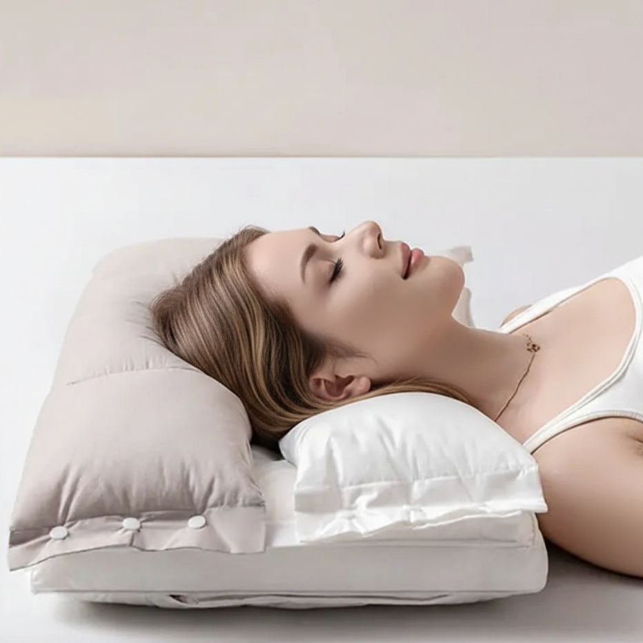 VierraSol | Almohada Ergonómica de Doble Capa para el Cuello