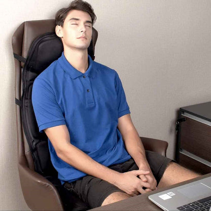VierraSol | Almohadilla de Masaje Térmica de 8 Modos para Espalda, Cuello y Relajación Corporal Completa – Perfecta para Coche y Hogar