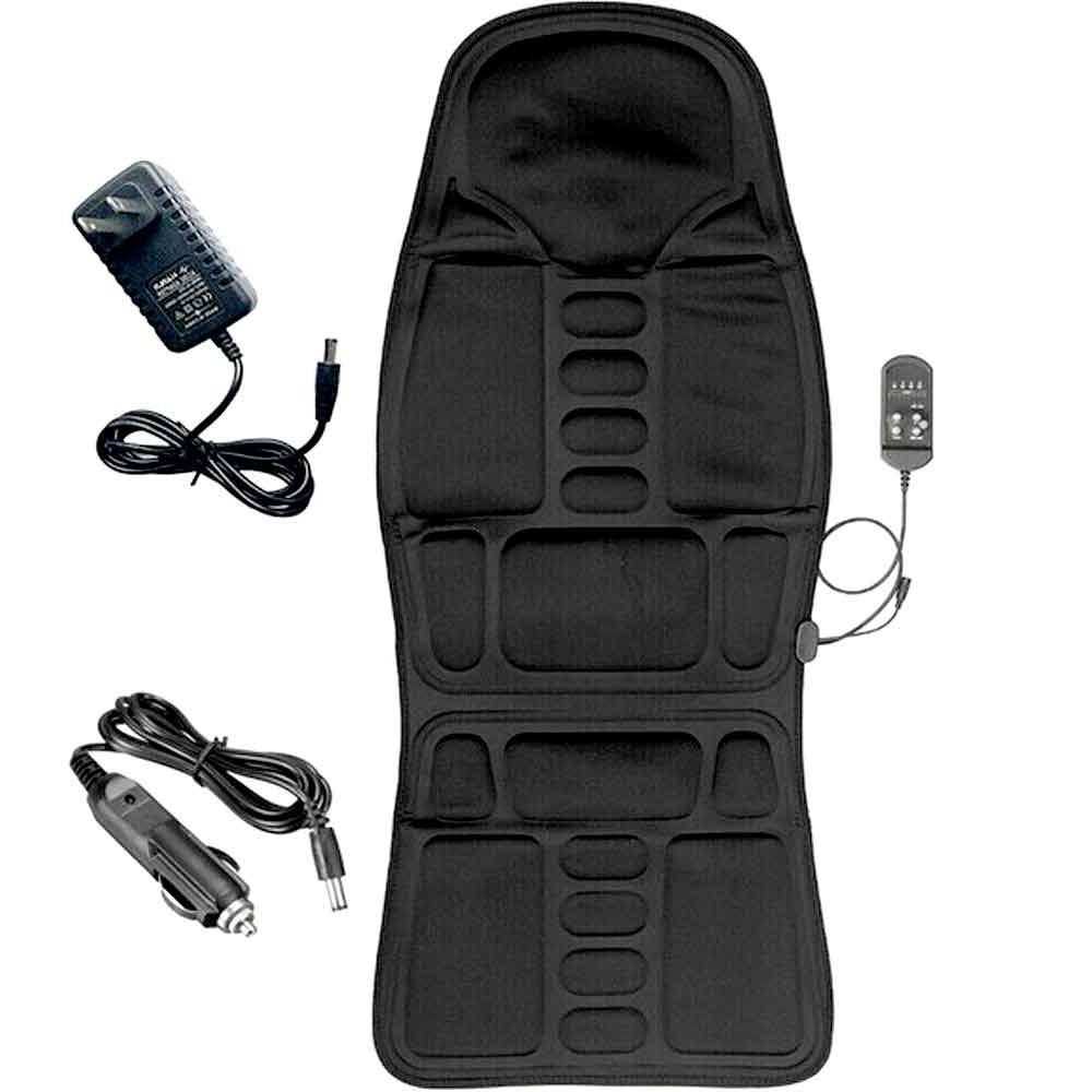 VierraSol | Almohadilla de Masaje Térmica de 8 Modos para Espalda, Cuello y Relajación Corporal Completa – Perfecta para Coche y Hogar